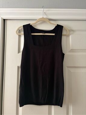 Ralsey Black Square-Neck Sweater Tank